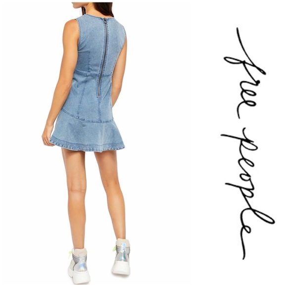 Free People Alex Mini Dress - Ocean spray - Picture 4 of 5